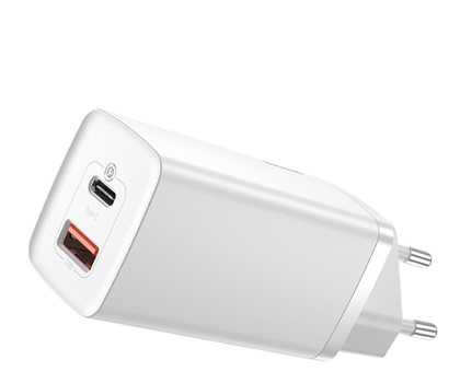 Ładowarka i akumulator BASEUS Ładowarka sieciowa GaN2 Lite USB-C USB-A 65W CCGAN2L-B02